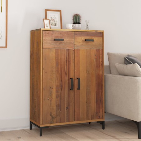 vidaXL Zapatero de madera maciza de pino 75x40x110 cm