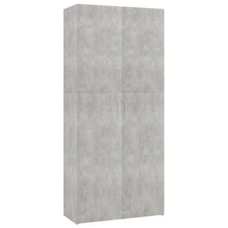 vidaXL Mueble zapatero madera contrachapada gris 80x35,5x180 cm