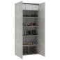 vidaXL Mueble zapatero madera contrachapada gris 80x35,5x180 cm vidaXL Mueble zapatero madera contrachapada gris 80x35,5x180 cm