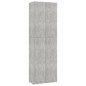 vidaXL Armario de oficina de contrachapado gris hormigón 60x32x190 cm vidaXL Armario de oficina de contrachapado gris hormigón 60x32x190 cm