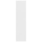 vidaXL Armario con cajones de madera contrachapada blanco 50x50x200 cm