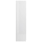 vidaXL Armario de madera contrachapada blanco brillo 80x52x180 cm
