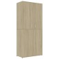 vidaXL Mueble zapatero madera contrachapada color roble 80x39x178 cm vidaXL Mueble zapatero madera contrachapada color roble 80x39x178 cm