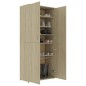 vidaXL Mueble zapatero madera contrachapada color roble 80x39x178 cm vidaXL Mueble zapatero madera contrachapada color roble 80x39x178 cm