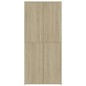 vidaXL Mueble zapatero madera contrachapada color roble 80x39x178 cm vidaXL Mueble zapatero madera contrachapada color roble 80x39x178 cm