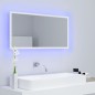 vidaXL Espejo de baño LED acrílico blanco 90x8,5x37 cm vidaXL Espejo de baño LED acrílico blanco 90x8,5x37 cm