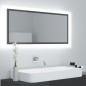 vidaXL Espejo de baño LED acrílico gris brillo 100x8,5x37 cm vidaXL Espejo de baño LED acrílico gris brillo 100x8,5x37 cm
