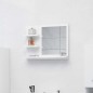 vidaXL Espejo de baño madera contrachapada blanco 60x10,5x45 cm vidaXL Espejo de baño madera contrachapada blanco 60x10,5x45 cm