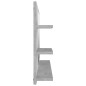 vidaXL Espejo de baño madera contrachapada gris hormigón 90x10,5x45 cm vidaXL Espejo de baño madera contrachapada gris hormigón 90x10,5x45 cm