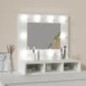 vidaXL Mueble con espejo y LED blanco 60x31,5x62 cm vidaXL Mueble con espejo y LED blanco 60x31,5x62 cm