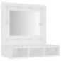 vidaXL Mueble con espejo y LED blanco 60x31,5x62 cm vidaXL Mueble con espejo y LED blanco 60x31,5x62 cm