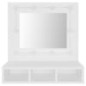 vidaXL Mueble con espejo y LED blanco 60x31,5x62 cm vidaXL Mueble con espejo y LED blanco 60x31,5x62 cm