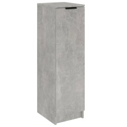 vidaXL Mueble zapatero madera contrachapada gris hormigón 30x35x100 cm