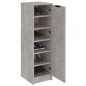 vidaXL Mueble zapatero madera contrachapada gris hormigón 30x35x100 cm vidaXL Mueble zapatero madera contrachapada gris hormigón 30x35x100 cm