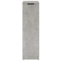 vidaXL Mueble zapatero madera contrachapada gris hormigón 30x35x100 cm vidaXL Mueble zapatero madera contrachapada gris hormigón 30x35x100 cm