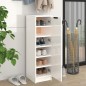 vidaXL Mueble zapatero madera contrachapada blanco brillo 30x35x100 cm vidaXL Mueble zapatero madera contrachapada blanco brillo 30x35x100 cm