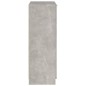 vidaXL Mueble zapatero madera contrachapada gris hormigón 59x35x100 cm