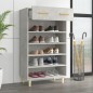 vidaXL Mueble zapatero madera contrachapada gris hormigón 60x35x105 cm vidaXL Mueble zapatero madera contrachapada gris hormigón 60x35x105 cm
