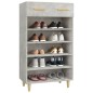 vidaXL Mueble zapatero madera contrachapada gris hormigón 60x35x105 cm vidaXL Mueble zapatero madera contrachapada gris hormigón 60x35x105 cm