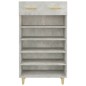 vidaXL Mueble zapatero madera contrachapada gris hormigón 60x35x105 cm vidaXL Mueble zapatero madera contrachapada gris hormigón 60x35x105 cm