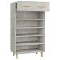 vidaXL Mueble zapatero madera contrachapada gris hormigón 60x35x105 cm vidaXL Mueble zapatero madera contrachapada gris hormigón 60x35x105 cm