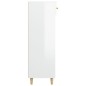 vidaXL Mueble zapatero madera contrachapada blanco brillo 60x35x105 cm vidaXL Mueble zapatero madera contrachapada blanco brillo 60x35x105 cm