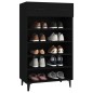 vidaXL Mueble zapatero de madera contrachapada negro 60x35x105 cm vidaXL Mueble zapatero de madera contrachapada negro 60x35x105 cm