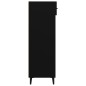 vidaXL Mueble zapatero de madera contrachapada negro 60x35x105 cm vidaXL Mueble zapatero de madera contrachapada negro 60x35x105 cm