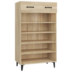 vidaXL Mueble zapatero madera contrachapada roble Sonoma 60x35x105 cm