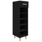 vidaXL Mueble zapatero de madera contrachapada negro 30x35x105 cm vidaXL Mueble zapatero de madera contrachapada negro 30x35x105 cm