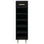 vidaXL Mueble zapatero de madera contrachapada negro 30x35x105 cm vidaXL Mueble zapatero de madera contrachapada negro 30x35x105 cm