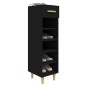 vidaXL Mueble zapatero de madera contrachapada negro 30x35x105 cm vidaXL Mueble zapatero de madera contrachapada negro 30x35x105 cm
