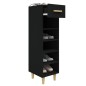 vidaXL Mueble zapatero de madera contrachapada negro 30x35x105 cm vidaXL Mueble zapatero de madera contrachapada negro 30x35x105 cm