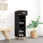 vidaXL Mueble zapatero de madera contrachapada negro 30x35x105 cm vidaXL Mueble zapatero de madera contrachapada negro 30x35x105 cm