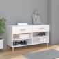 vidaXL Mueble zapatero de madera contrachapada blanco 102x35x55 cm vidaXL Mueble zapatero de madera contrachapada blanco 102x35x55 cm