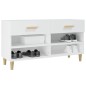 vidaXL Mueble zapatero de madera contrachapada blanco 102x35x55 cm vidaXL Mueble zapatero de madera contrachapada blanco 102x35x55 cm