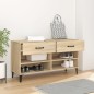 vidaXL Mueble zapatero madera contrachapada roble Sonoma 102x35x55 cm vidaXL Mueble zapatero madera contrachapada roble Sonoma 102x35x55 cm