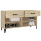 vidaXL Mueble zapatero madera contrachapada roble Sonoma 102x35x55 cm vidaXL Mueble zapatero madera contrachapada roble Sonoma 102x35x55 cm