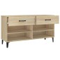 vidaXL Mueble zapatero madera contrachapada roble Sonoma 102x35x55 cm vidaXL Mueble zapatero madera contrachapada roble Sonoma 102x35x55 cm