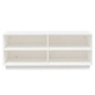 vidaXL Armario zapatero de madera maciza de pino blanco 110x34x45 cm vidaXL Armario zapatero de madera maciza de pino blanco 110x34x45 cm