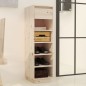 vidaXL Armario zapatero de madera maciza de pino 30x34x105 cm vidaXL Armario zapatero de madera maciza de pino 30x34x105 cm