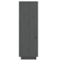 vidaXL Mueble zapatero de madera maciza de pino gris 30x34x105 cm vidaXL Mueble zapatero de madera maciza de pino gris 30x34x105 cm