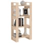 vidaXL Estantería/divisor de espacios madera maciza 60x35x125 cm vidaXL Estantería/divisor de espacios madera maciza 60x35x125 cm