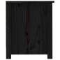 vidaXL Mueble zapatero de madera maciza de pino negro 110x38x45,5 cm vidaXL Mueble zapatero de madera maciza de pino negro 110x38x45,5 cm