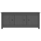 vidaXL Mueble zapatero de madera maciza de pino gris 110x38x45,5 cm vidaXL Mueble zapatero de madera maciza de pino gris 110x38x45,5 cm
