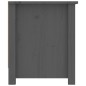 vidaXL Mueble zapatero de madera maciza de pino gris 110x38x45,5 cm vidaXL Mueble zapatero de madera maciza de pino gris 110x38x45,5 cm