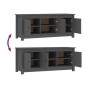 vidaXL Mueble zapatero de madera maciza de pino gris 110x38x45,5 cm vidaXL Mueble zapatero de madera maciza de pino gris 110x38x45,5 cm