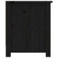 vidaXL Mueble zapatero de madera maciza de pino negro 110x38x45,5 cm vidaXL Mueble zapatero de madera maciza de pino negro 110x38x45,5 cm