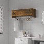 vidaXL Armario madera contrachapada color roble ahumado 100x32,5x35 cm vidaXL Armario madera contrachapada color roble ahumado 100x32,5x35 cm