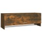 vidaXL Armario madera contrachapada color roble ahumado 100x32,5x35 cm vidaXL Armario madera contrachapada color roble ahumado 100x32,5x35 cm